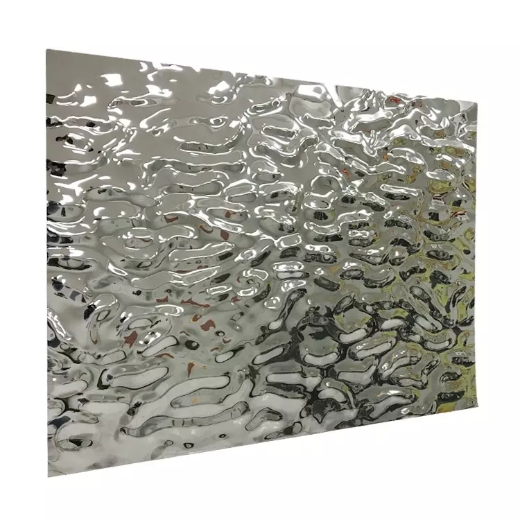 Water Ripple Stamped Stainless Steel Sheet